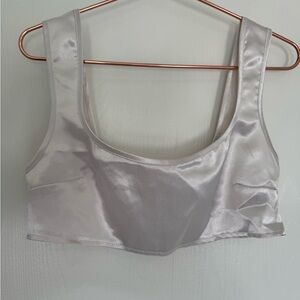 Sleek Satin Crop Top